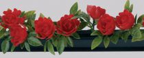 Barrette roses rouge Bte 12