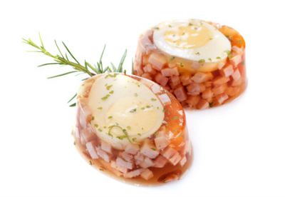 Aspic ovale (oeuf en gel�e) p150