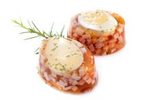 Aspic ovale (oeuf en gelée) p150