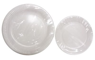 Assiette carton blanche 18 et 23 cm Pqt 100