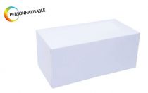 Boite bûche blanche Pqt 25