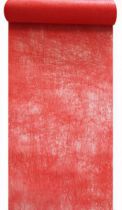 Chemin de table intissé rouge 30cm x 10m
