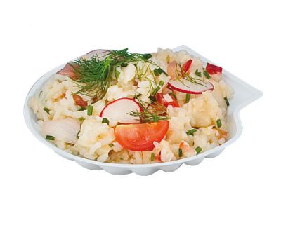 Coquille plastique blanche n�1