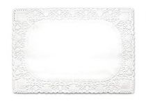 Dentelle rectangle blanche 20 x 30 cm  p250