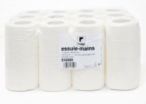 Essuie mains blanc 160F 20 x 30 cm  2plis p12