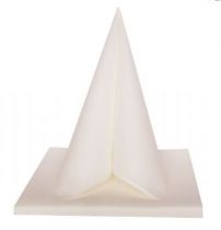 Serviette Dunilin Brillance blanche 40 x 40 cm Pqt 50