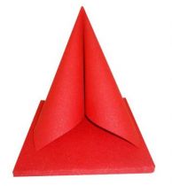Serviette Dunilin Brillance rouge  40 x 40 cm Pqt 50