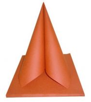 Serviette non tisse Clisoft terracotta 40 x 40 cm Paquet de 50 