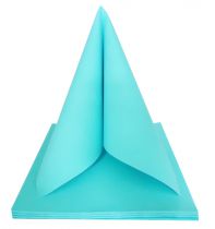 Serviette non tisse Dunilin bleu menthe 40 x 40 cm Pqt 50