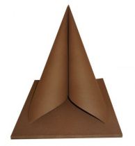Serviette non tisse Dunilin caf 40 x 40 cm Pqt 50