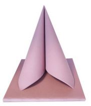 Serviette non tisse Dunilin soft violet 40 x 40 cm Pqt 50