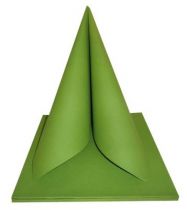Serviette non tisse Dunilin vert herbal green 40 x 40 cm Pqt 50