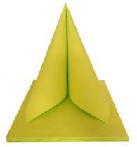 Serviette non tisse Dunilin vert kiwi 40 x 40 cm Pqt 50